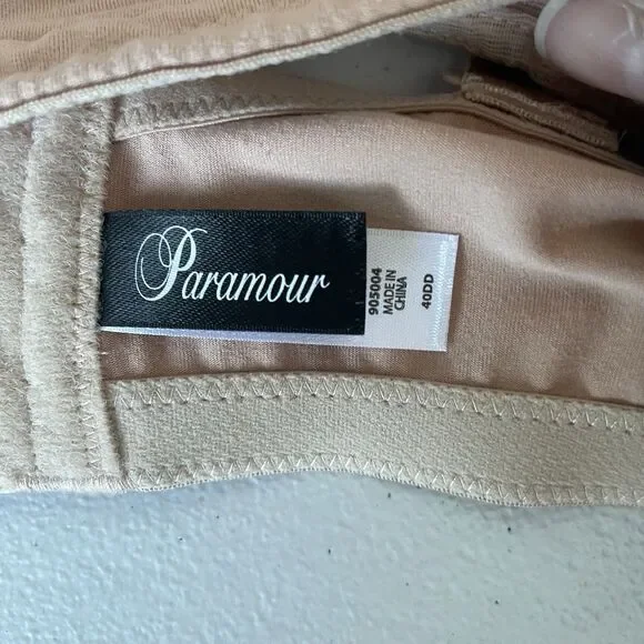 Paramour Nursing Peggy Nude Breastfeeding Bra Wire Free Nude Women's 40DD NWT - Picture 8 of 9